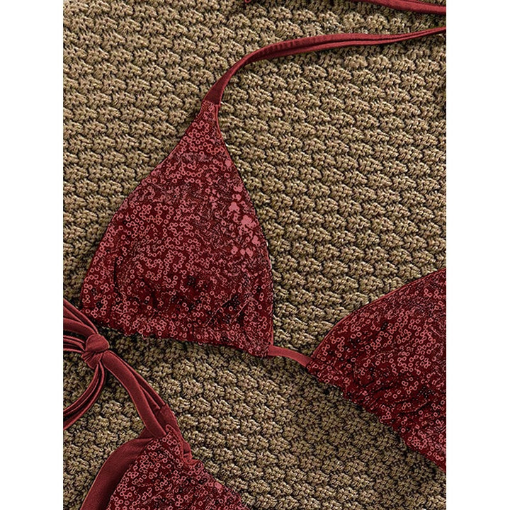 Damen Funktions-Bikini-Set mit elastischen Bindebändern Drune