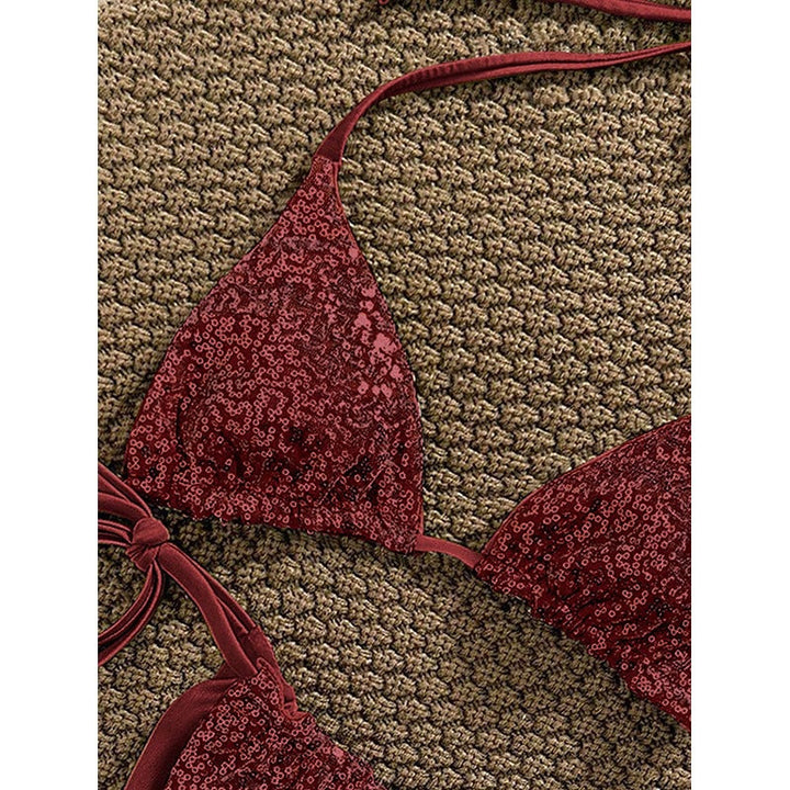 Damen Funktions-Bikini-Set mit elastischen Bindebändern Drune