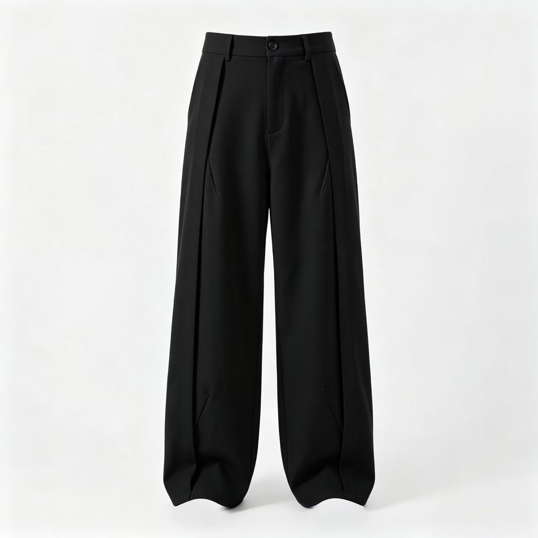 Herren Bundfaltenhose Weit
