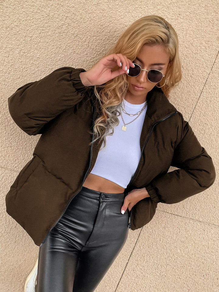 Damen leichte Steppjacke im sportlichen Look mit praktischem Reißverschluss Drune