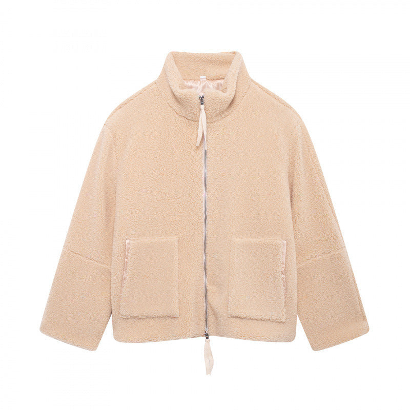 Damen Flauschige Teddyjacke Drune