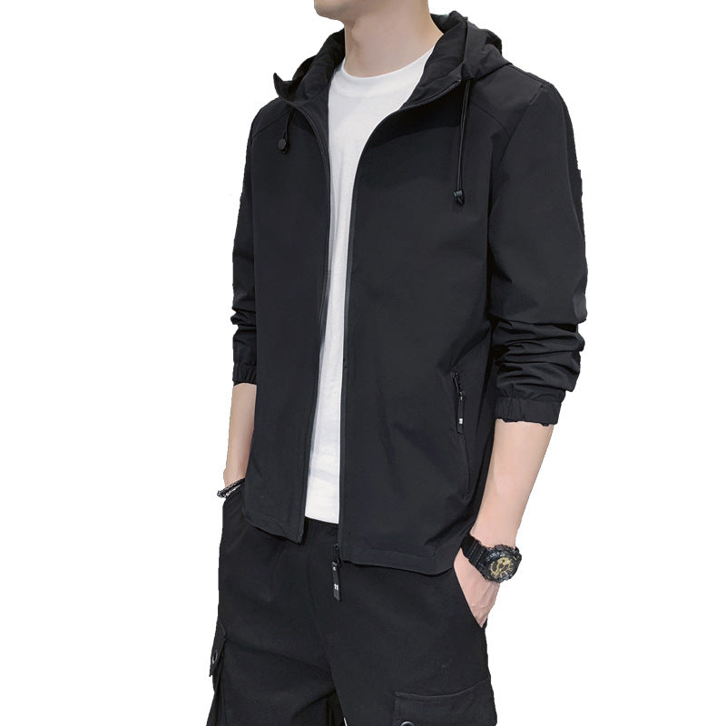 Herren Leichte Sportjacke mit Kapuze Drune