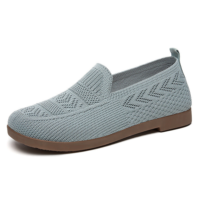 Damen Bequeme Slip-On Schuhe mit atmungsaktivem Netzwerkdesign Drune