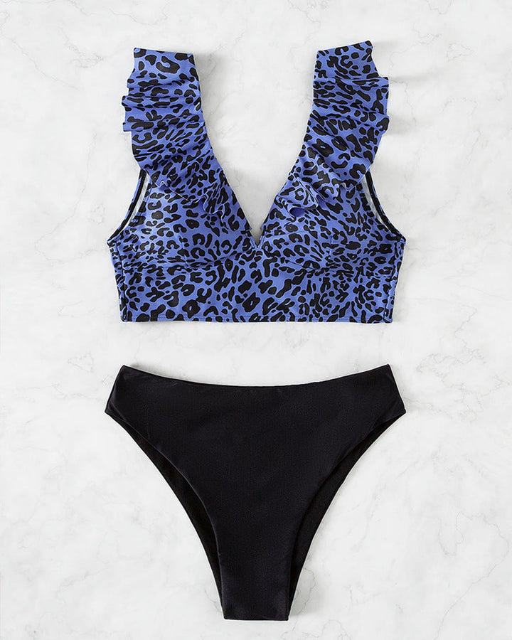 Damen Tiermuster Crop Top Drune