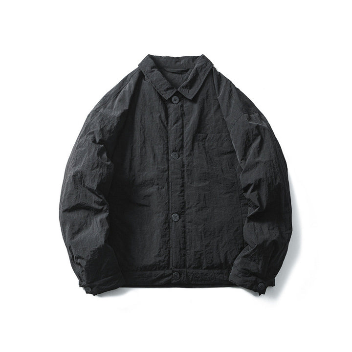Herren Leichte Oversize-Fieldjacke im Workwear-Stil mit Hemdkragen und Knopfverschluss Drune