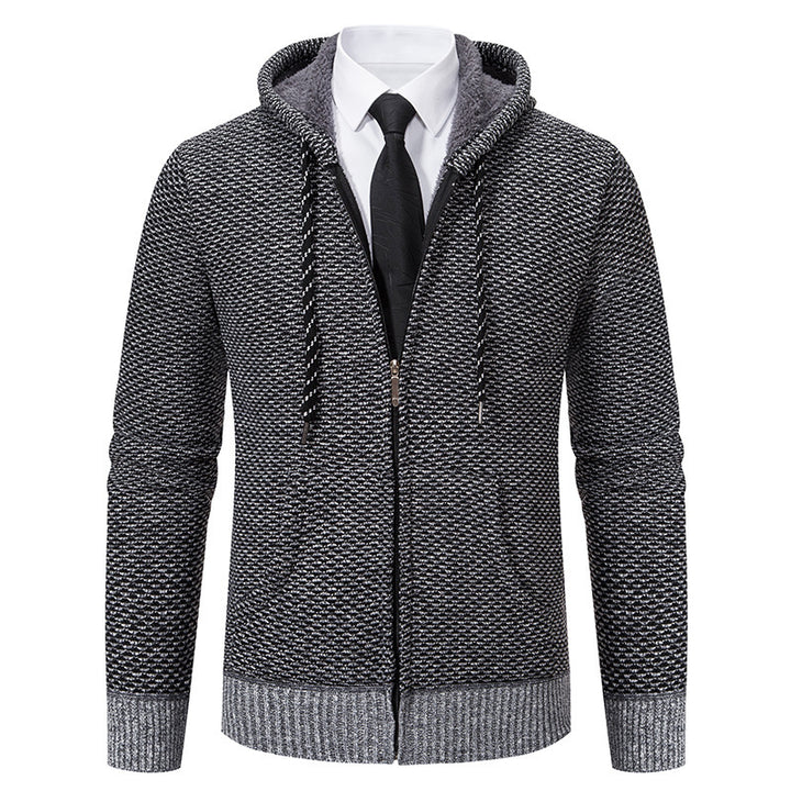 Herren stylische Kapuzenjacke mit weichem Innenfutter und eleganten Akzenten Drune