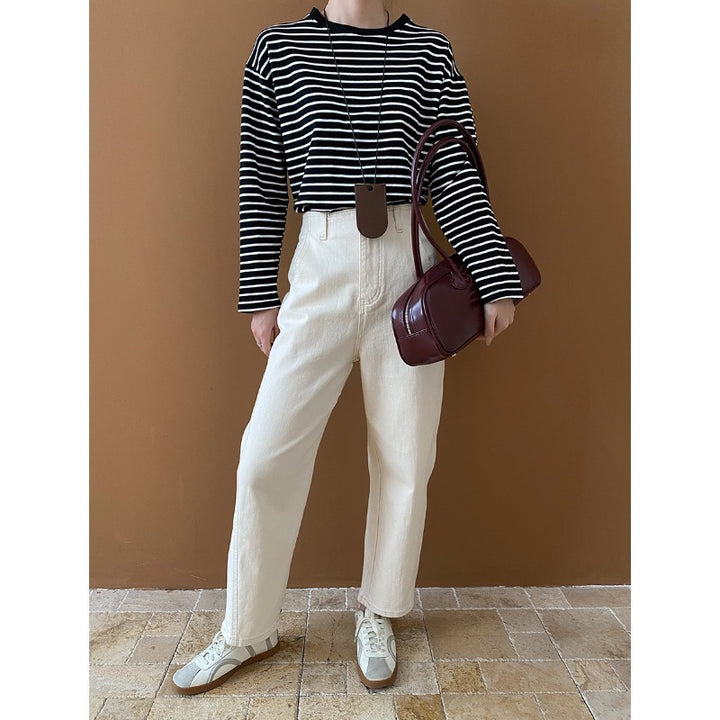 Damen lässige Weite Jeans im Urbanen Stil Drune
