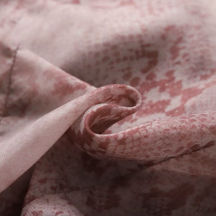 Damen Chiffonbluse mit Rüschenkragen, Volantärmeln und dekorativer Schnürung Drune