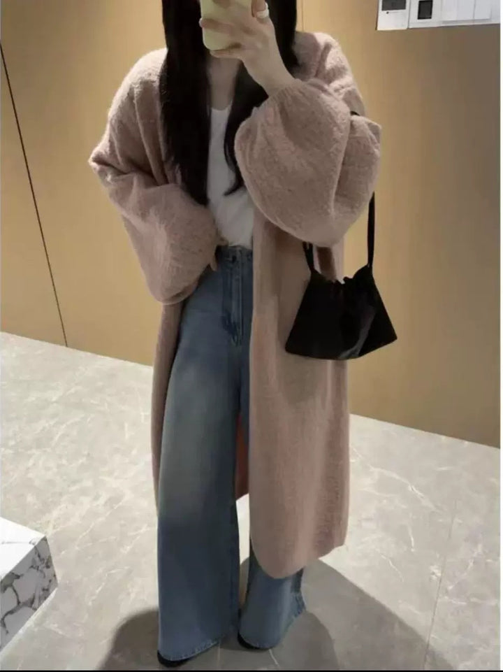 Damen Oversized Cardigan mit weichem Material Drune