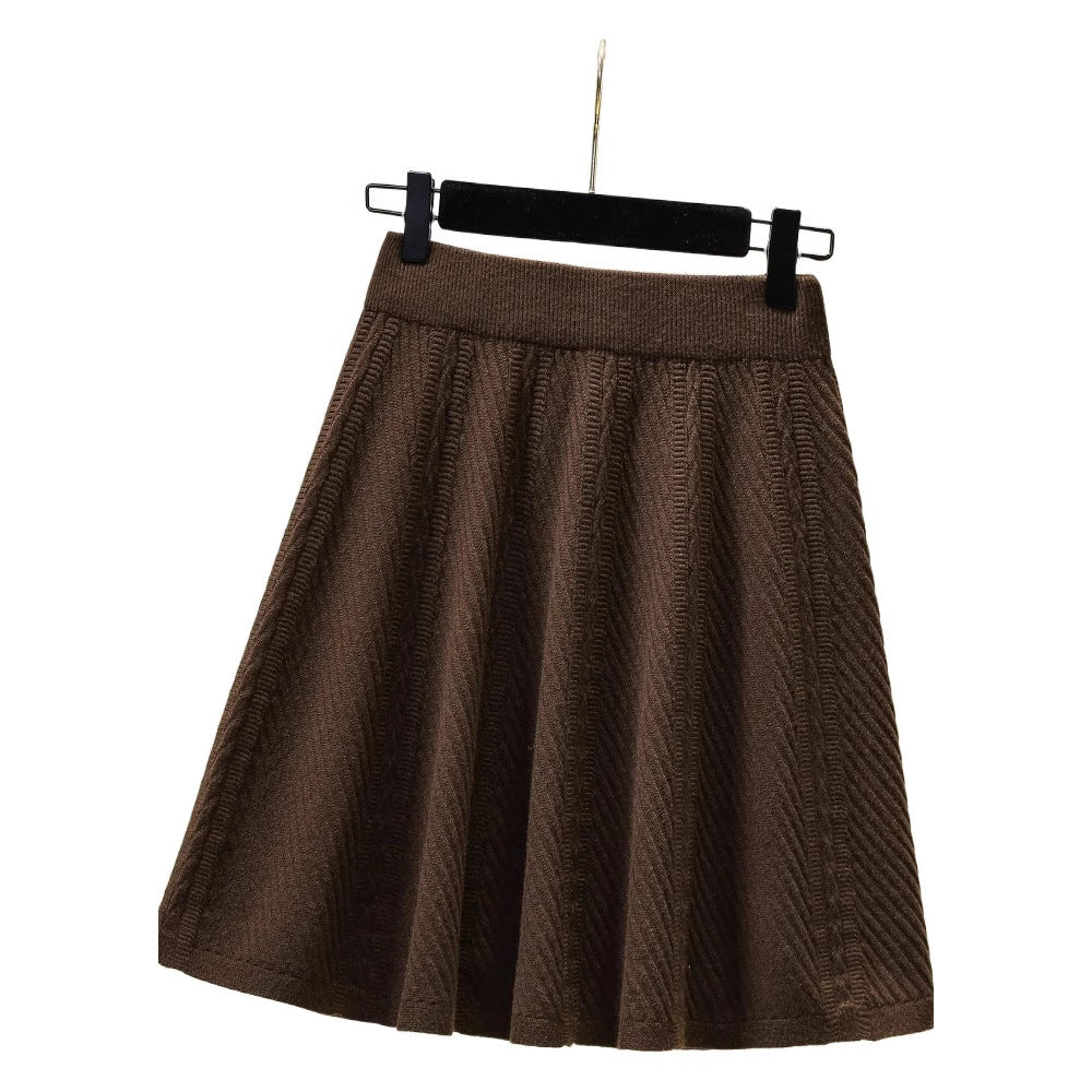 Damen Gemusterter Strickrock Drune