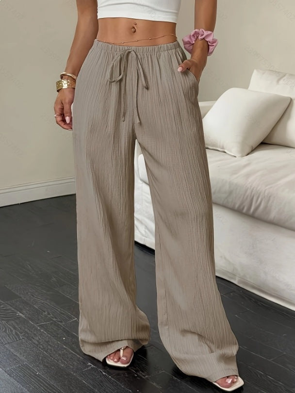 Damen weite Sommerhose mit Gummizug Drune