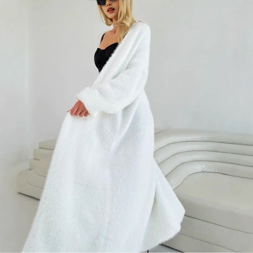 Damen eleganter Strickmantel Drune