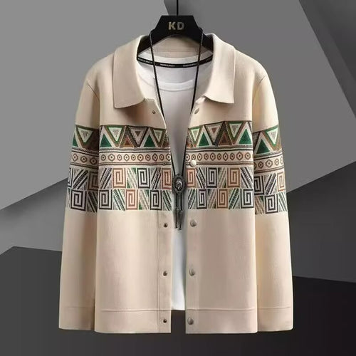 Damen Jacke mit einzigartigem geometrischem Muster Drune