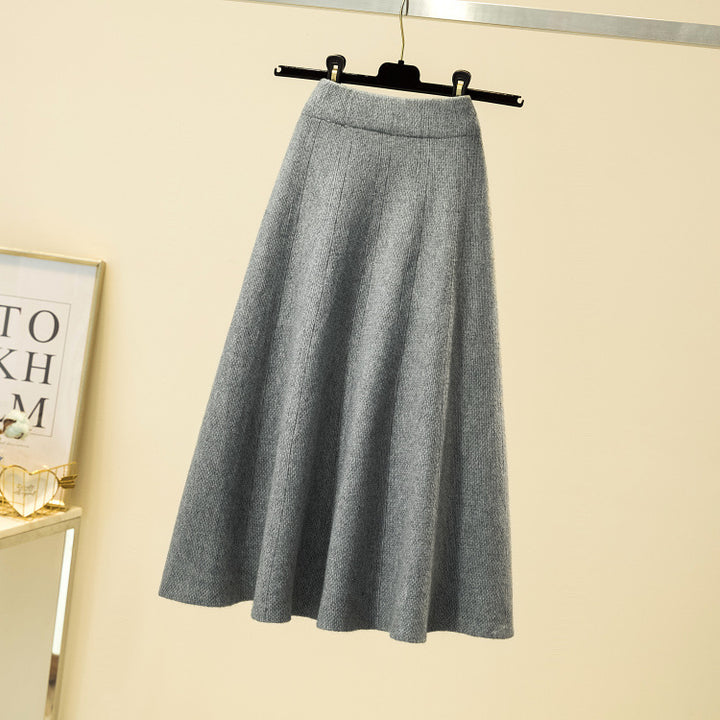 Damen Eleganter, schwingender Midi-Rock Drune