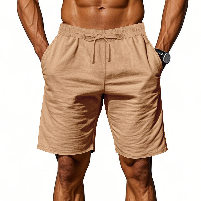 Herren nan lässige Baumwollmix Freizeitshorts mit elastischem Bund und Seitentaschen Drune