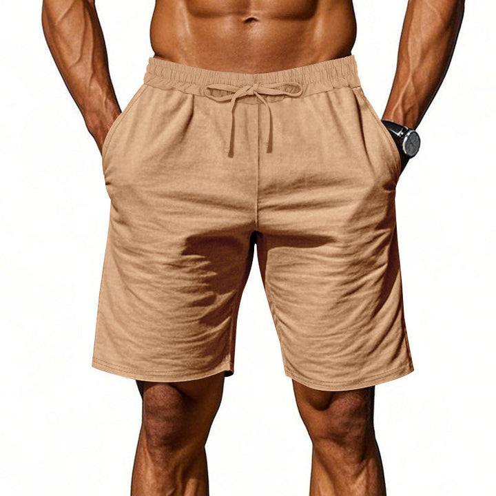 Herren nan lässige Baumwollmix Freizeitshorts mit elastischem Bund und Seitentaschen Drune