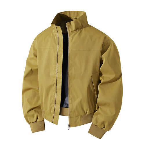 Herren kurz geschnittener Blouson mit Stehkragen und geripptem Saum Drune