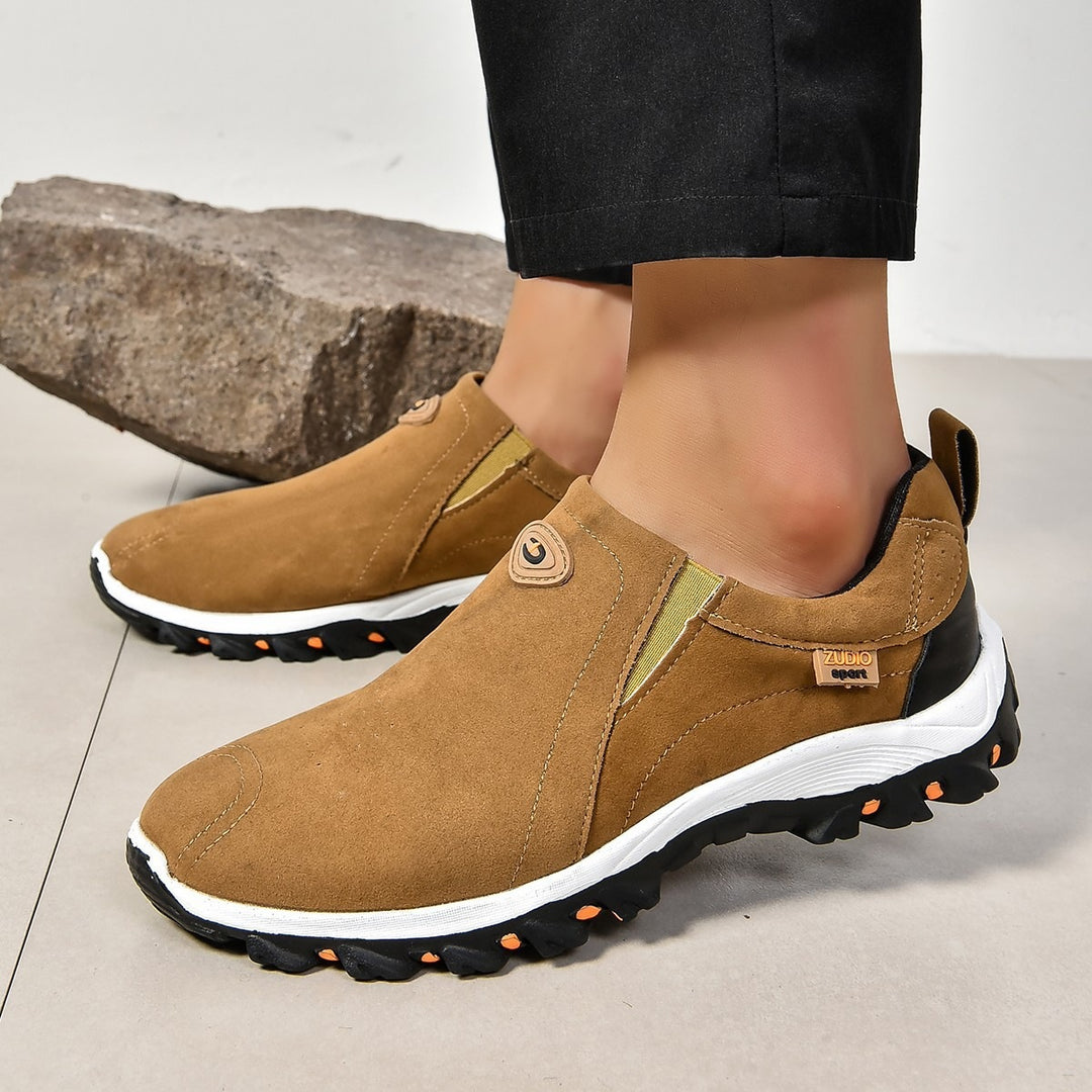 Herren dezenten wasserabweisenden Wildleder-Slipper mit griffiger Outdoor-Laufsohle Drune