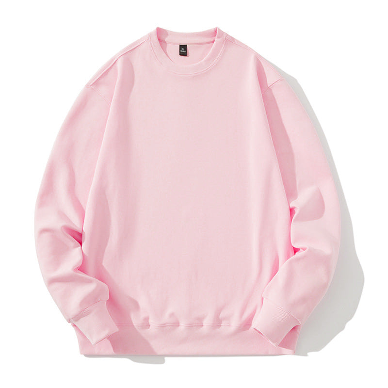 Unisex Oversize Rundhals-Sweatshirt aus Baumwollmischung mit gerippten Bündchen Drune