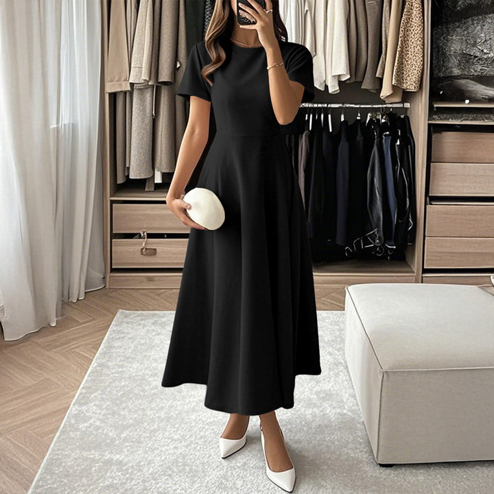 Damen Midikleid mit elegantem Schnitt und weiten Ärmeln Drune