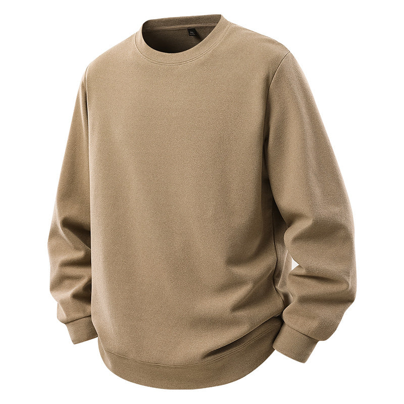 Herren Oversize-Sweatshirt mit Rundhals und gerippten Bündchen Drune