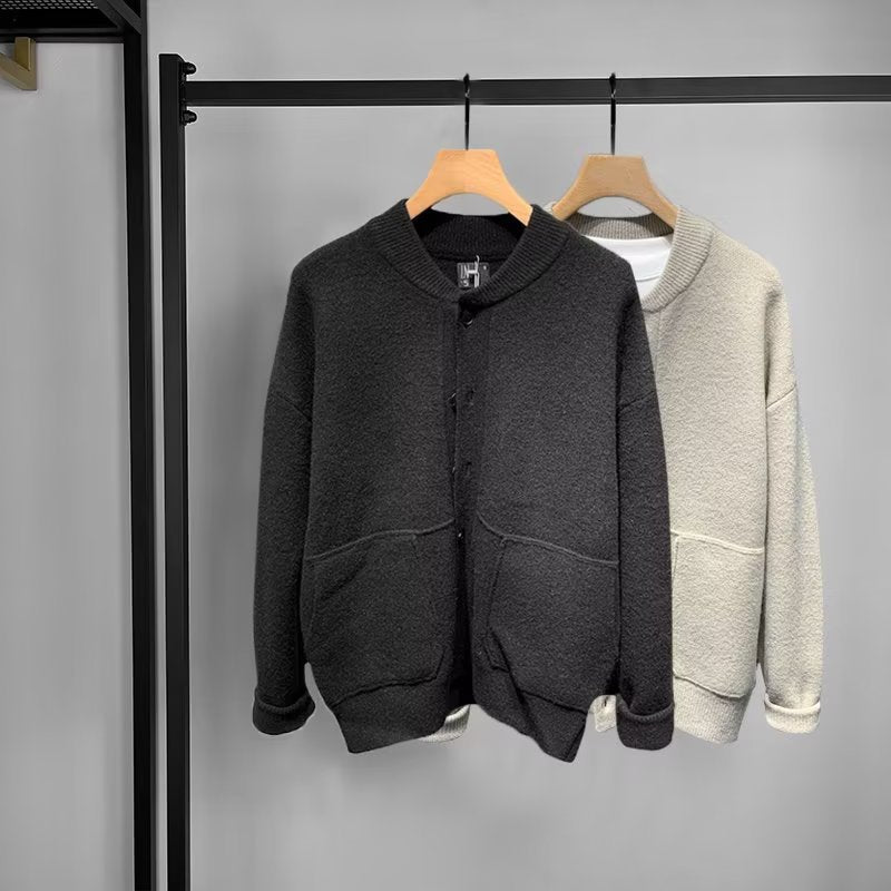 Damen Bequemer Cardigan mit Knopfleiste und Taschen Drune