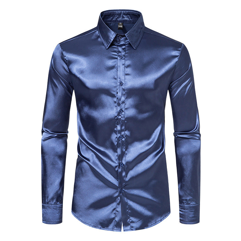 Herren Seidenhemd Drune
