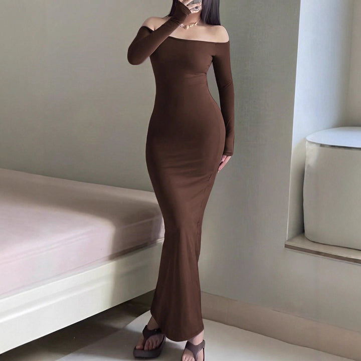 Damen Etuikleid mit schulterfreier, eleganter Silhouette Drune