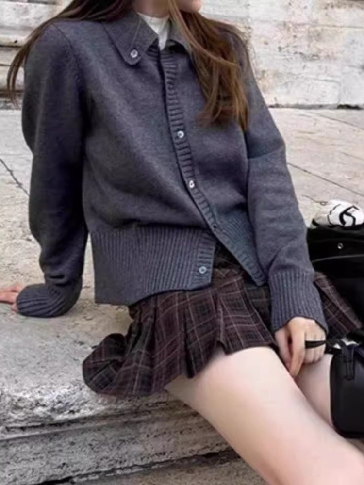 Damen Kurzcardigan mit kastiger Silhouette und extraweicher Kaschmir‑Optik Drune