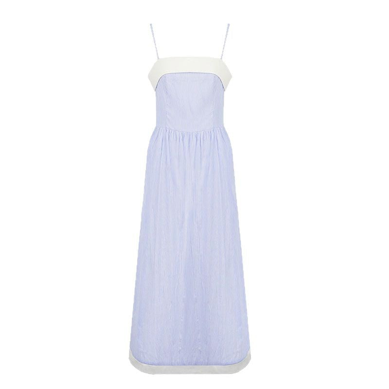 Damen Maxikleid mit feinen Streifen und elegantem Schnitt Drune