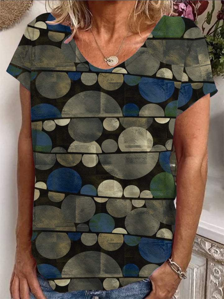 Damen Lockere Bluse mit buntem Paisleymuster Drune