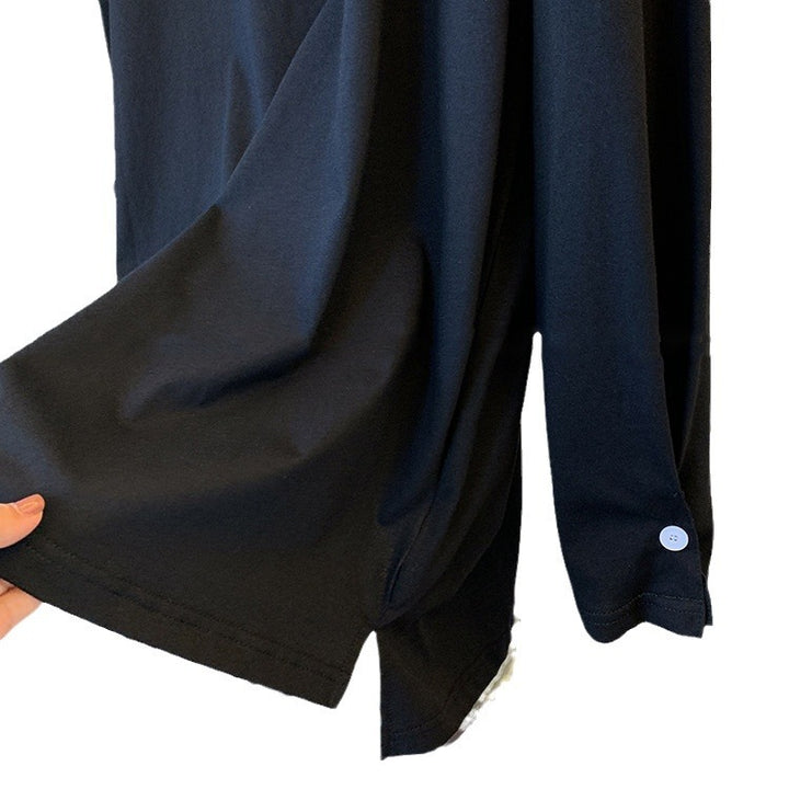 Damen Lässiges Langarmshirt mit modernem Schnitt Drune
