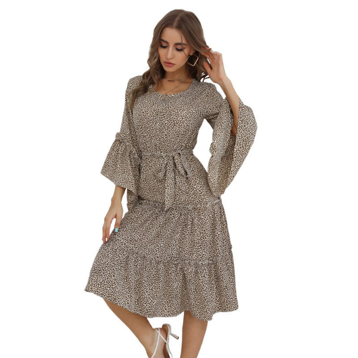 Damen Floral Maxikleid mit Rüschendetails Drune