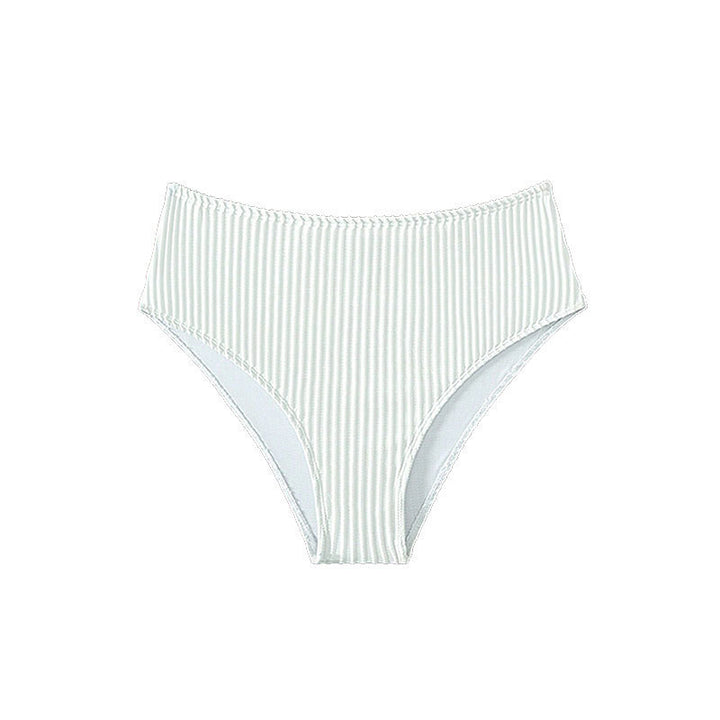 Damen Hochgeschnittenes Bikini-Unterteil mit feinem Streifenmuster Drune