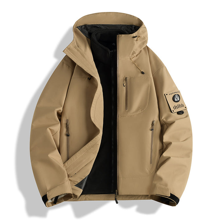 Herren Funktions-Softshelljacke mit abnehmbarem Fleece-Innenfutter Drune