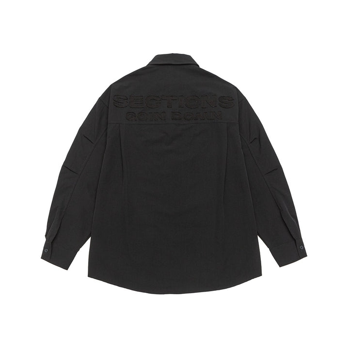 Unisex Kariertes Overshirt im Patchwork-Look mit Brusttasche Drune