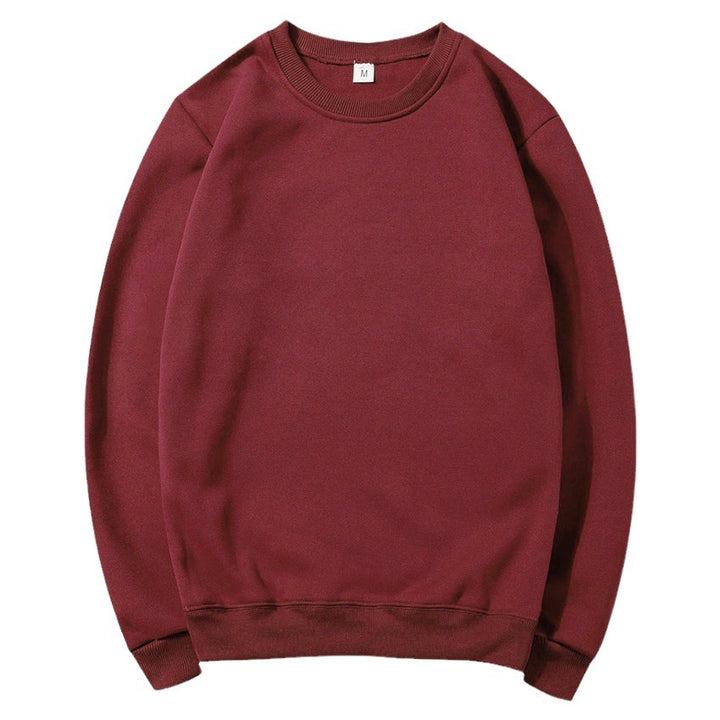 Unisex zeitloser Rundhals-Sweater ohne Kapuze mit angerauter Innenseite und verstärktem Nacken Drune