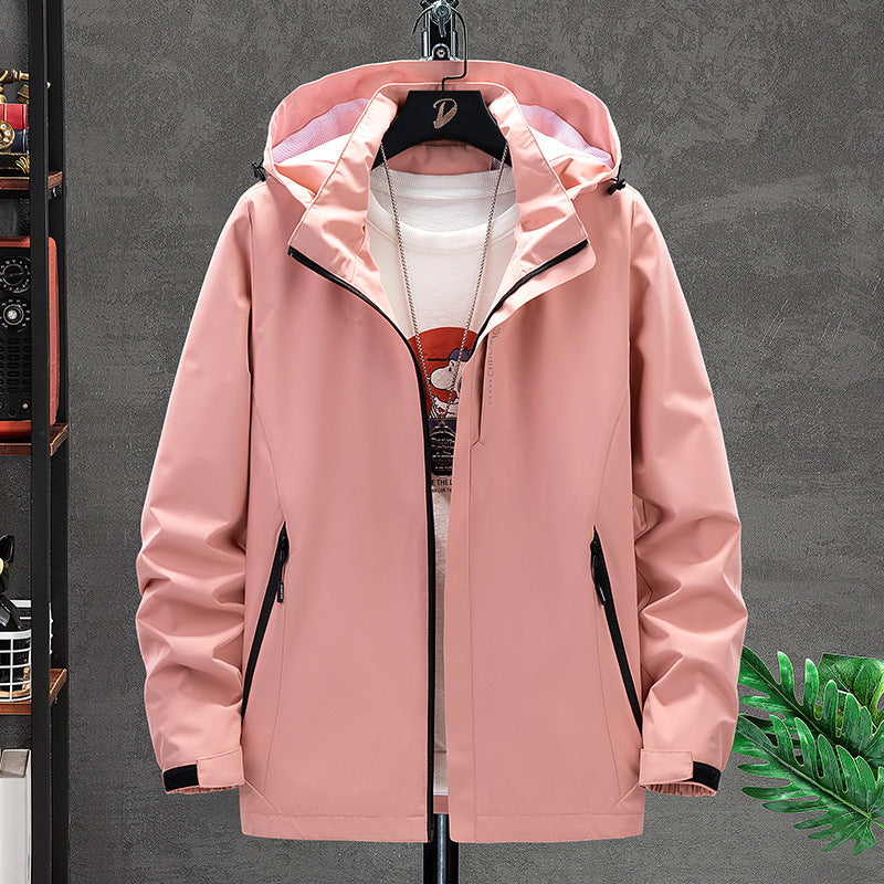 Herren Leichte Softshell-Outdoorjacke mit Kapuze, wind- und wasserabweisender Oberfläche Drune