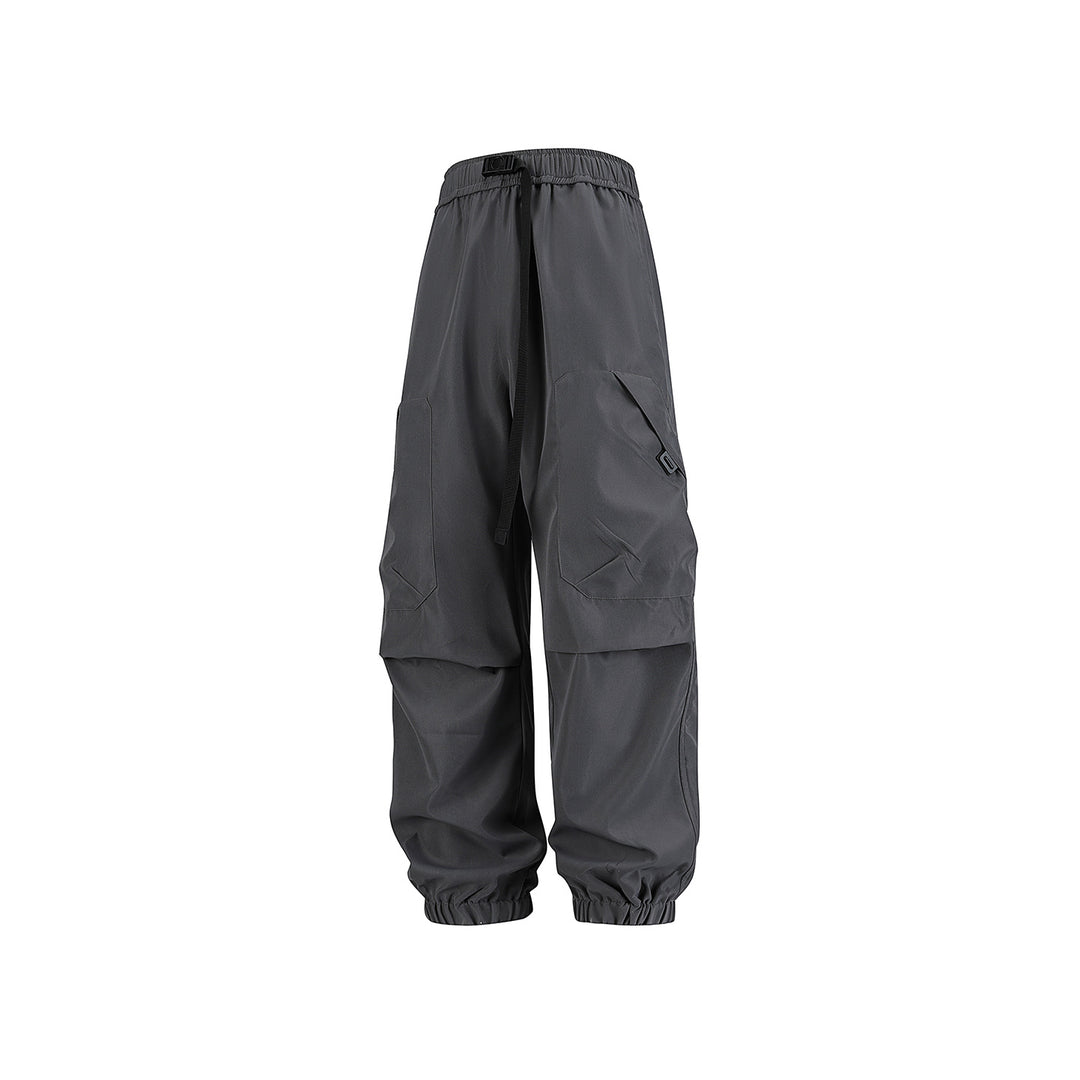 Herren Utility-Jogger-Cargohose mit elastischem Tunnelzugbund, großen Klappentaschen und gerippten Bündchen Drune