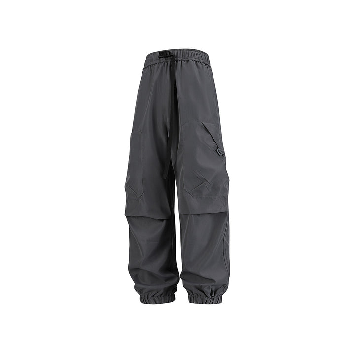Herren Utility-Jogger-Cargohose mit elastischem Tunnelzugbund, großen Klappentaschen und gerippten Bündchen Drune