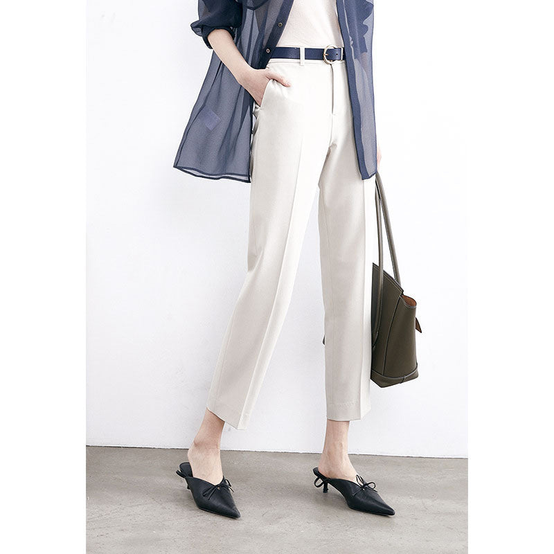 Damen Elegante Hochtaillierte Anzughose Drune