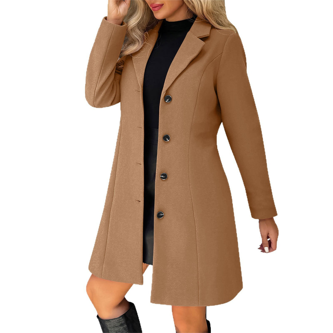 Damen Elegante und stilvolle Langblazer Jacke