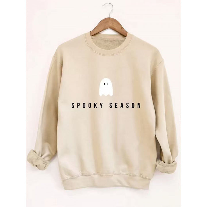 Damen Sweatshirt mit lässigem Gruselmotiv und weichem Innenfleece Drune