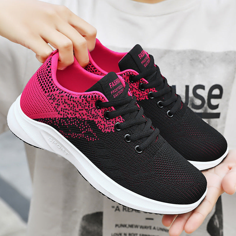 Damen Atmungsaktive Sport-Einlegesohlen Sneakers mit flexiblem Obermaterial Drune