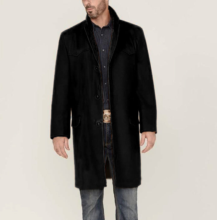 Herren eleganter, klassischer Überziehmantel Drune