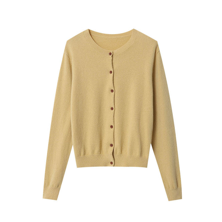 Damen Strickjacke mit Knopfdetails und hochwertiger Baumwolle Drune