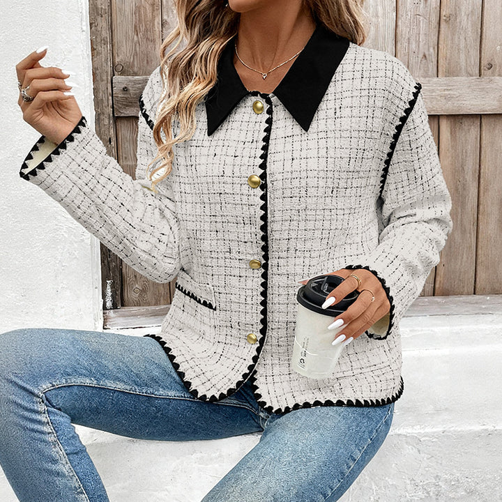 Damen Modische Tweedjacke Drune