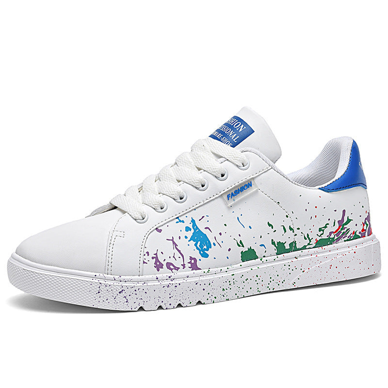 Unisex Freizeit-Sneaker mit Farbspritz-Design und gepolstertem Komfortfußbett Drune