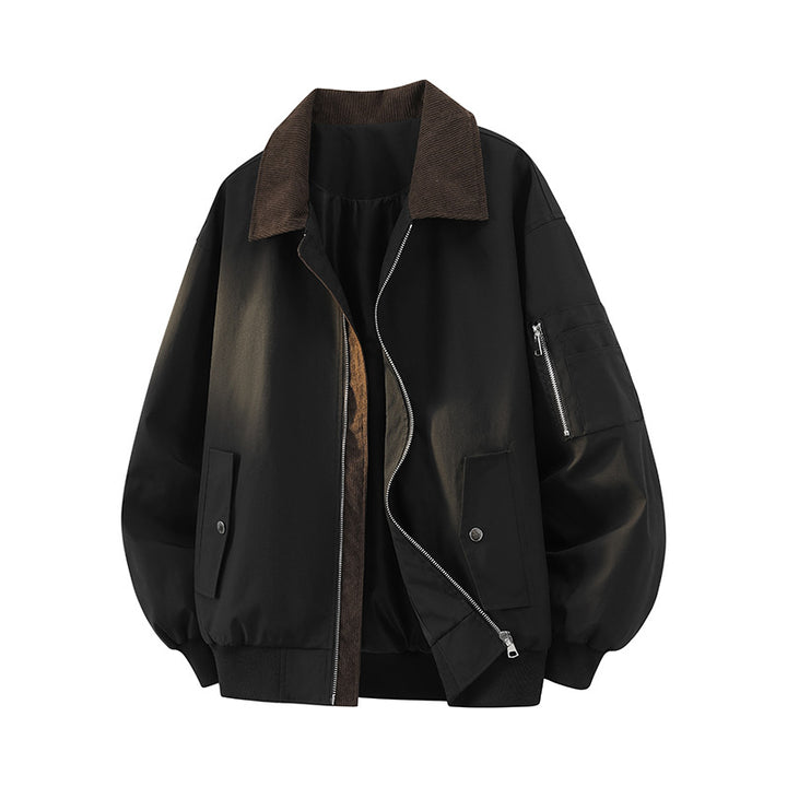 Damen Modische Übergangsjacke mit hohem Kragen Drune