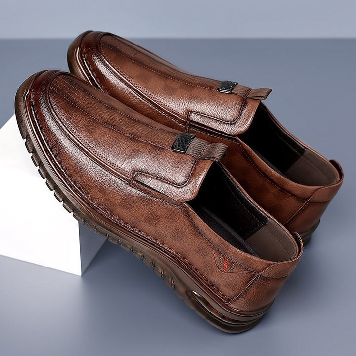 Herren Modische Leder Slipper Drune